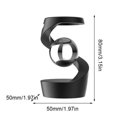 Gravity Defying Kinetic Desk Toy Desktop Suspended Gyroscope Fidget Spinners Desktop Floating Gyroscope for Office Desk Decor