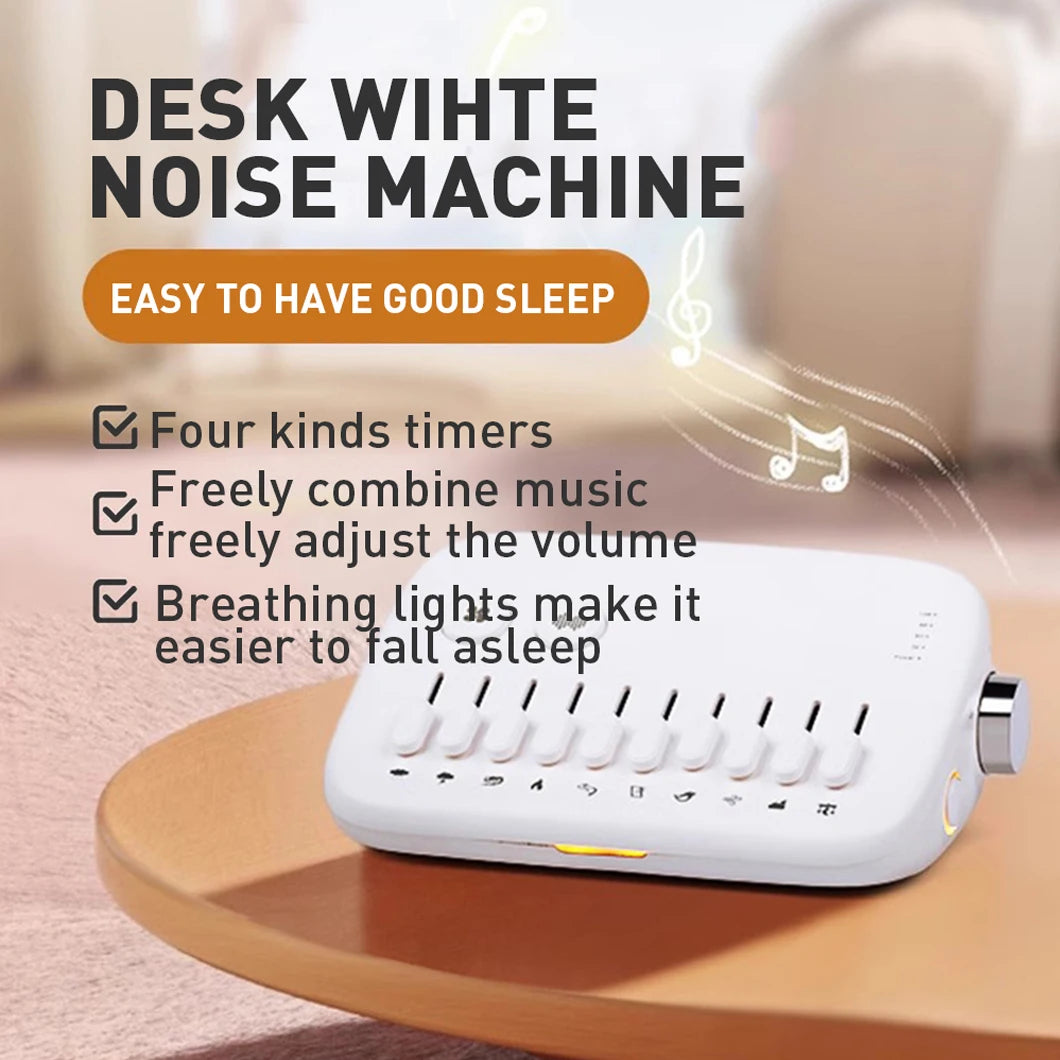 1pc Mini Sleep Sound Machine 10 Soothing Nature Sounds Portable Mini Sleep Sound Machine, Noise Cancelling