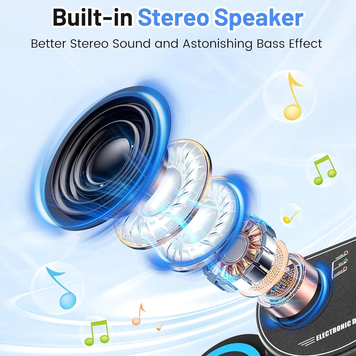 Electronic Drum Set, 9-Drum Practice Pad with Headphone Jack, Roll-up Drum Kit Machine with Speaker Drum Pedals,
