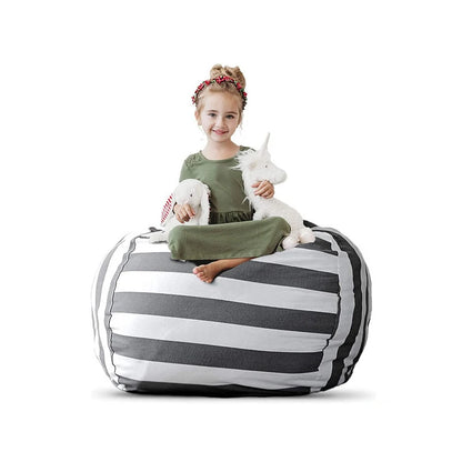 Printed Children's Plush Toy Storage Beanbag Set Comfortable Lazy Sofa Beanbag