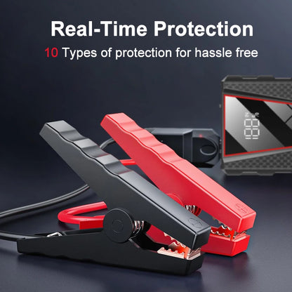 Car Jump Starter 2000A/1200A/600A Car Battery Starter Portable Power Bank Charger 12V