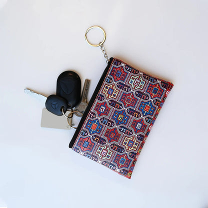 Vintage Printed Coin Wallet, Lightweight and Versatile Storage Bag, Coin Wallet, Gift Bag
