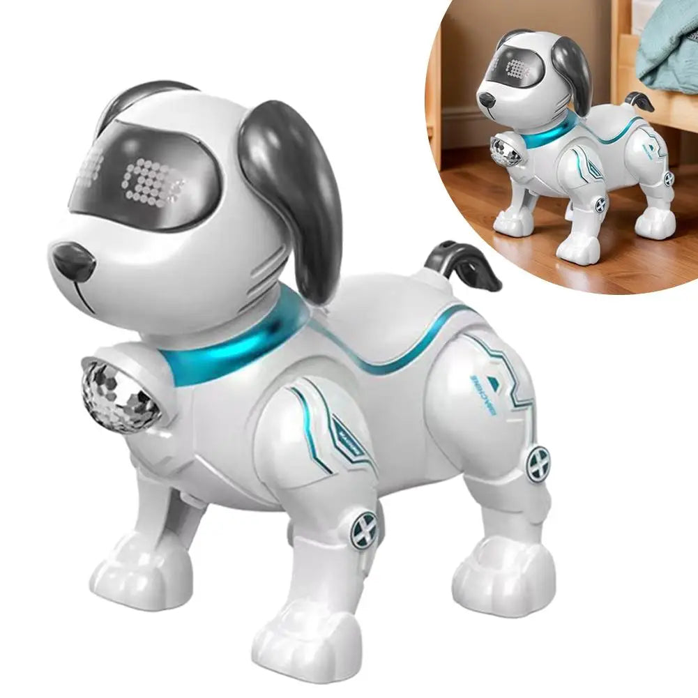 1Piece Intelligent Music Robot Dog Programmable Smart Walking Dancing Kids Birthday Gift for Kids Boys Girls