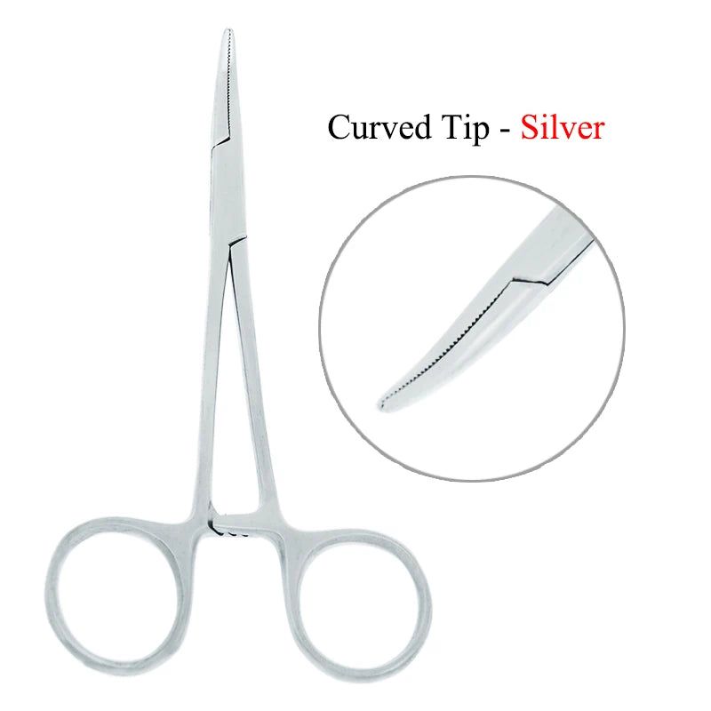 12.5cm New Animals Straight Curved Trauma Shears  Hemostat Forceps