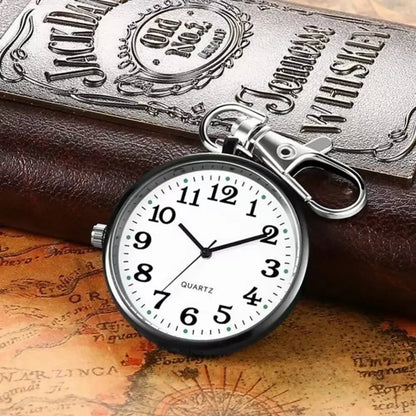 Quartz Pocket Watch Keychain Pendant Chest Watch