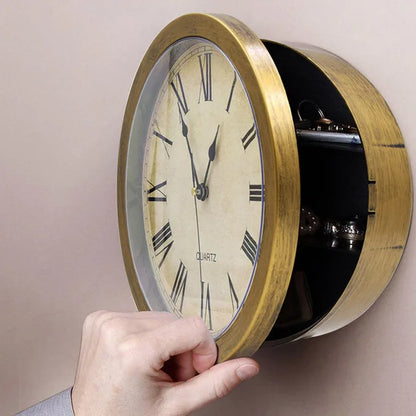 Hidden Safe Large Wall Clock Safety Box Secret Secuirty Box Money Jewellery Stuff Storage home office Cash Safes