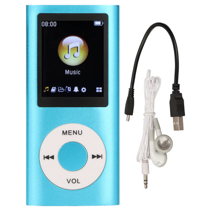 Aluminum Alloy MP3 Player Stylish Multifunctional Lossless Sound Slim 1.8 Inch LCD Screen Portable MP3 Music Player