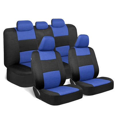 Universal Car Seat Covers Full Set Fit For Most Car SUV Truck Accessories Interior Rear Seat Can Split With 40/60 50/50 60/40