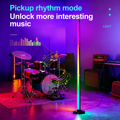 Floor Lamp DC 5V RGB Dream Color with Music Sync Modern 16 Million Color Changing Standing Mood Light For Bedroom Living Room