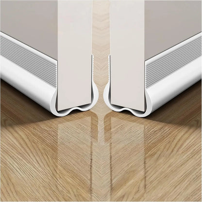 1 Pcs Door Draft Stopper, 93cm Long PVC with Double Chambers, Soundproof & Weather Seal for Gaps 0.2-1.5cm, 4 Colors