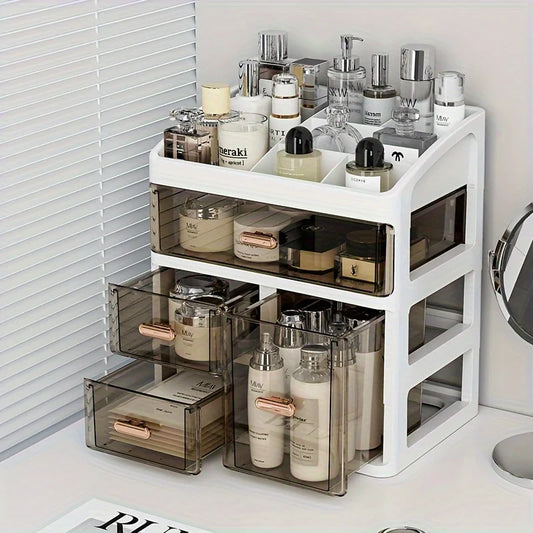 Cosmetics Storage Box  Large Capacity Dust-proof Skincare Product Display Rack,