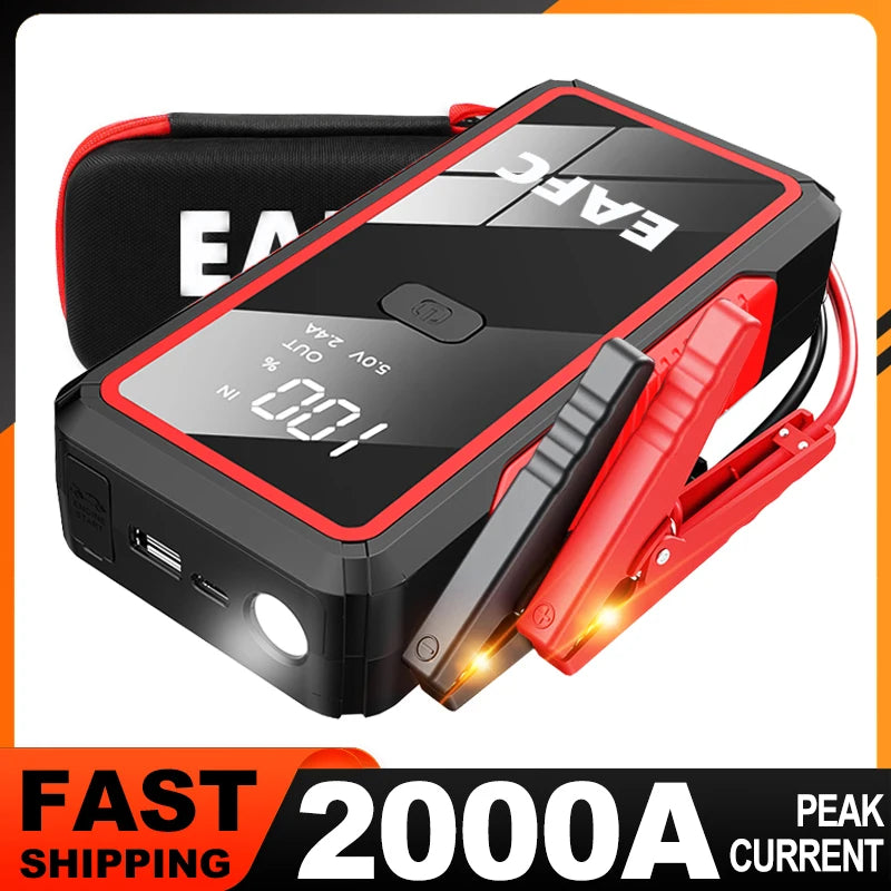 Car Jump Starter 2000A/1200A/600A Car Battery Starter Portable Power Bank Charger 12V