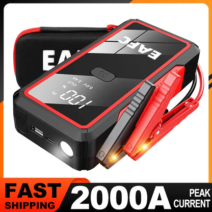 Car Jump Starter 2000A/1200A/600A Car Battery Starter Portable Power Bank Charger 12V