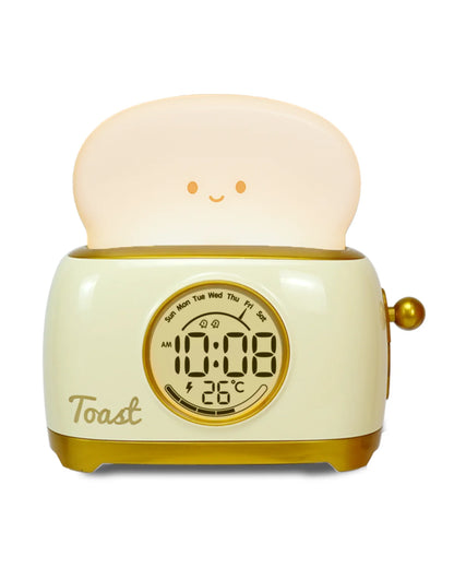 Kid Alarm Clock LED Night Light Digital Clock Children's Sleep Trainier ,Temperature Display