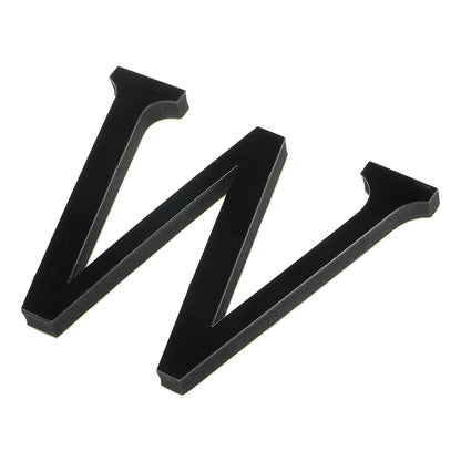 10cm 26 Letters 3D Mirror Acrylic Wall Art Sticker Black Self-Adhesive