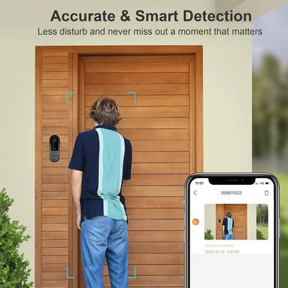 Tuya WiFi Wireless Video Doorbell Camera HD Video Intercom Smart Home Security Protection Night Vision