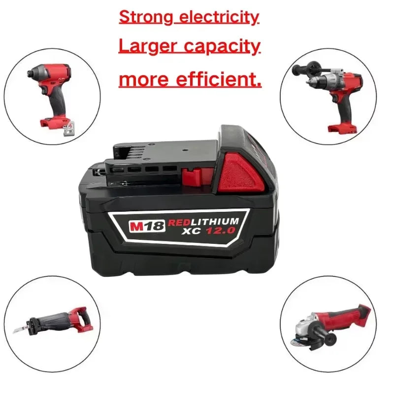 Professional Style
Fast Shipping from the USA
Power your tools with this premium 18V 6.0Ah lithium-ion replacement battery compatible with Milwaukee M18 cordless power tools. Designed for long-lasting performance, stable powe