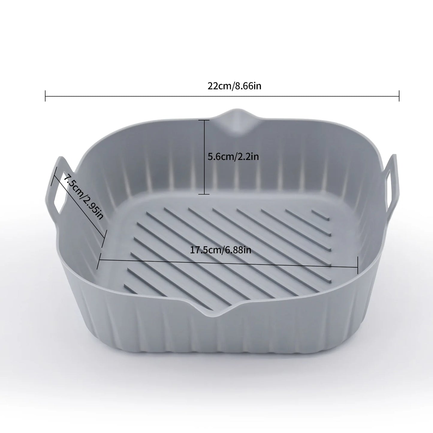 Silicone air fryer special tray food safety