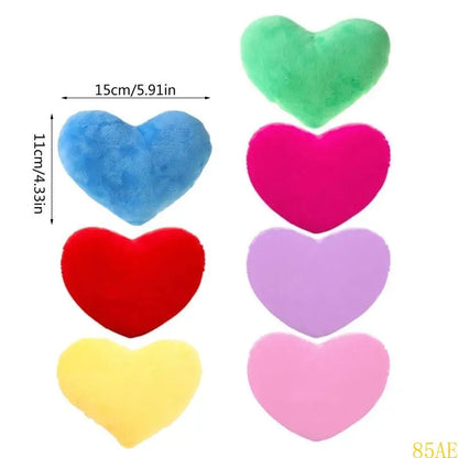 15cm Heart Shape Decorative Throw Pillow PP Cotton Soft f
