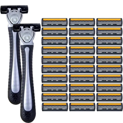 Premium Stainless Steel Safety Razor with Replaceable Blades - Smooth and Comfortable Shave for Men and Women