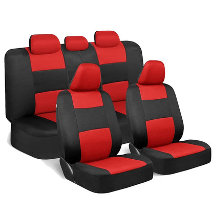 Universal Car Seat Covers Full Set Fit For Most Car SUV Truck Accessories Interior Rear Seat Can Split With 40/60 50/50 60/40