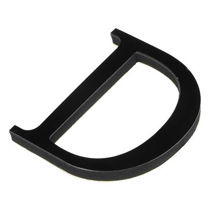 10cm 26 Letters 3D Mirror Acrylic Wall Art Sticker Black Self-Adhesive