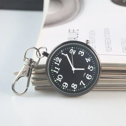 Quartz Pocket Watch Keychain Pendant Chest Watch