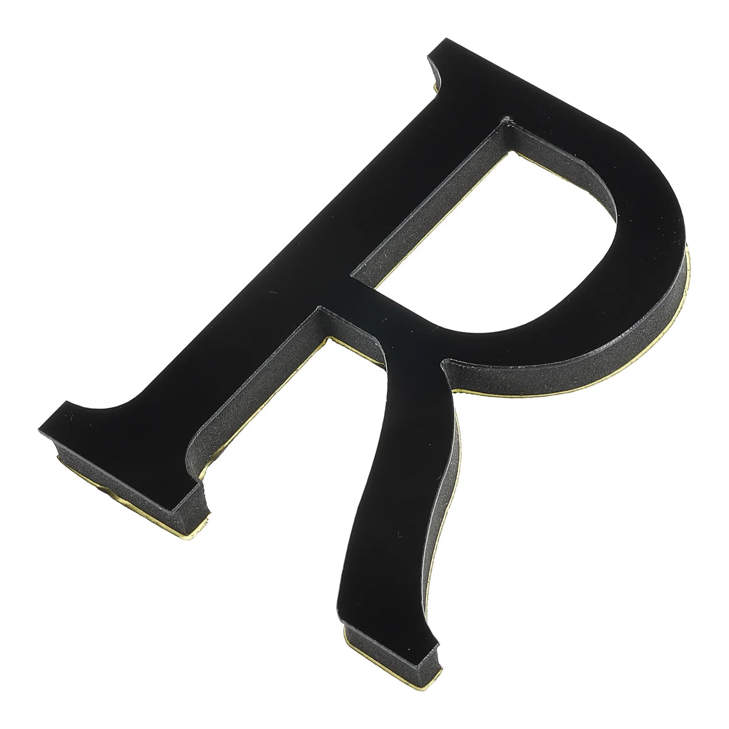 10cm 26 Letters 3D Mirror Acrylic Wall Art Sticker Black Self-Adhesive