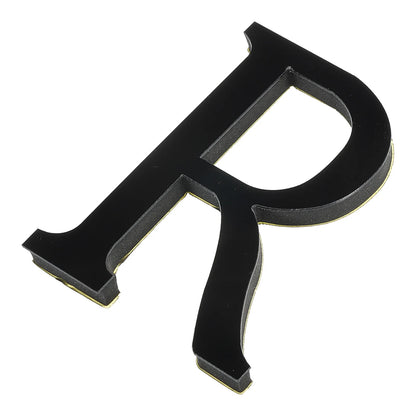 10cm 26 Letters 3D Mirror Acrylic Wall Art Sticker Black Self-Adhesive