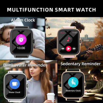 1.83'' Smart Watch with Message Answer Call Sleep Monitoring Sports Pedometer For iPhone Android