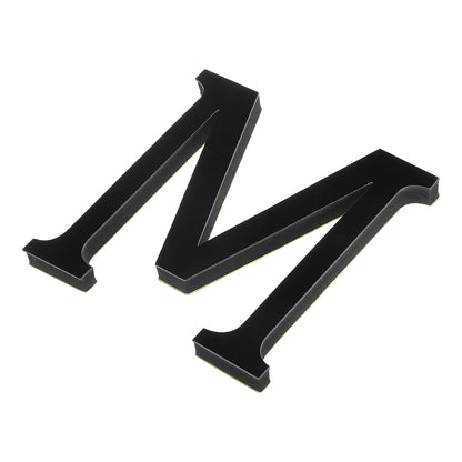 10cm 26 Letters 3D Mirror Acrylic Wall Art Sticker Black Self-Adhesive