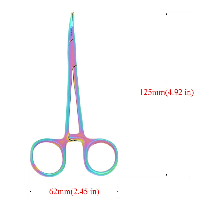 12.5cm New Animals Straight Curved Trauma Shears  Hemostat Forceps