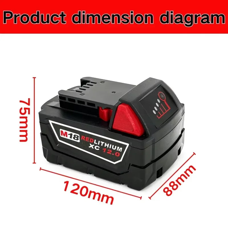 Professional Style
Fast Shipping from the USA
Power your tools with this premium 18V 6.0Ah lithium-ion replacement battery compatible with Milwaukee M18 cordless power tools. Designed for long-lasting performance, stable powe