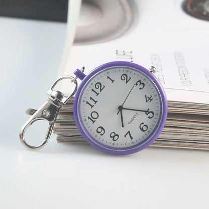 Quartz Pocket Watch Keychain Pendant Chest Watch