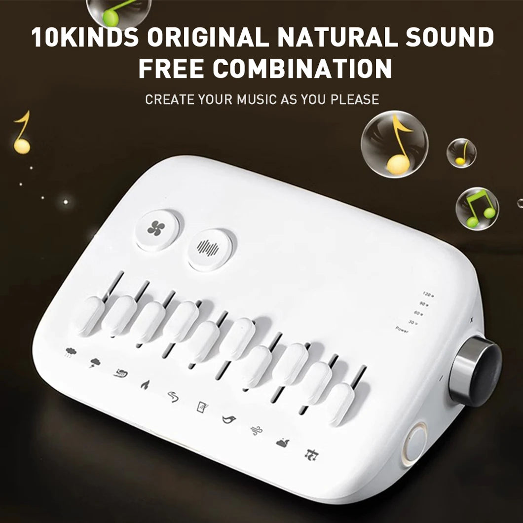 1pc Mini Sleep Sound Machine 10 Soothing Nature Sounds Portable Mini Sleep Sound Machine, Noise Cancelling