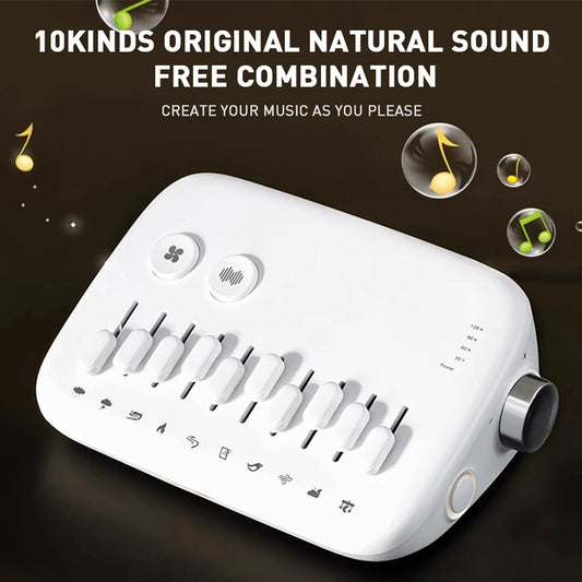 1pc Mini Sleep Sound Machine 10 Soothing Nature Sounds Portable Mini Sleep Sound Machine, Noise Cancelling
