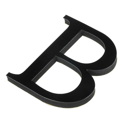10cm 26 Letters 3D Mirror Acrylic Wall Art Sticker Black Self-Adhesive