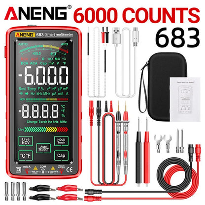 ANENG 683 Smart Multimeter Rechargeable High-end Touch 6000 Counts AC/DC Voltage Tester