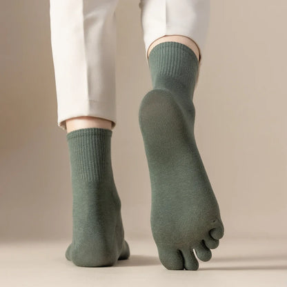 5 Pairs Toe Socks Men High Quality Cotton Five Finger Socks Thin Summer Sports Socks with Separate Finger