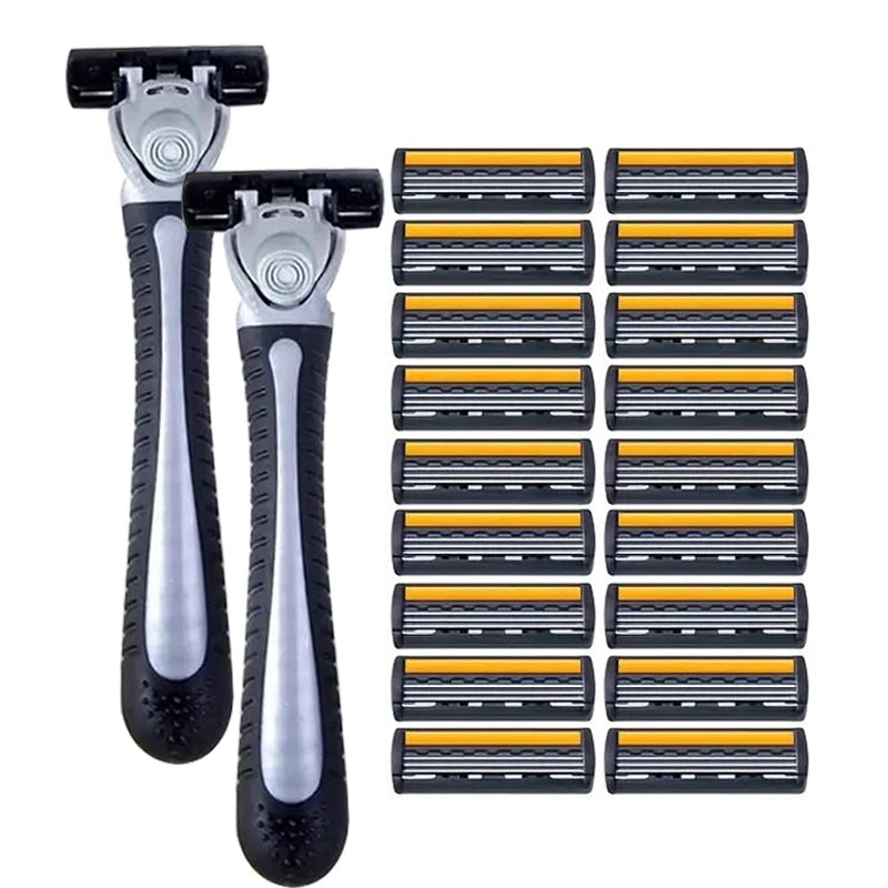 Premium Stainless Steel Safety Razor with Replaceable Blades - Smooth and Comfortable Shave for Men and Women