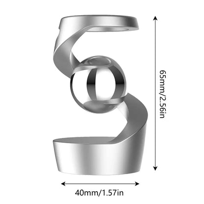 Rotating Desktop Suspended Gyroscope Gravity-Defying Sphere Stress Relief KineticSculpture