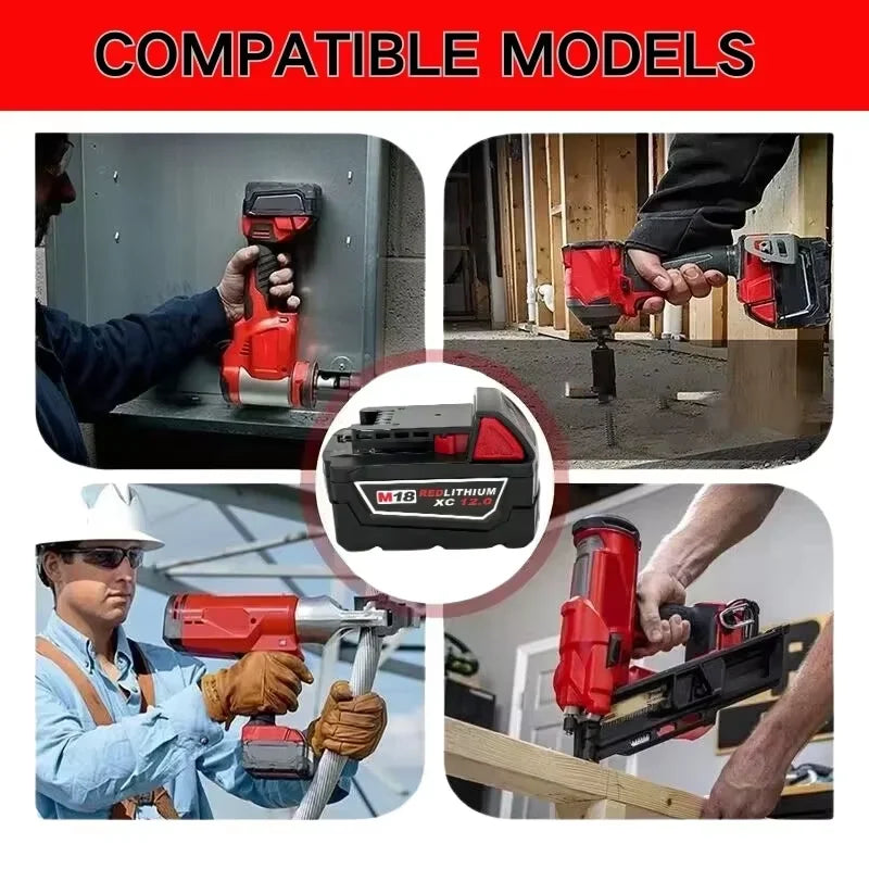 Professional Style
Fast Shipping from the USA
Power your tools with this premium 18V 6.0Ah lithium-ion replacement battery compatible with Milwaukee M18 cordless power tools. Designed for long-lasting performance, stable powe