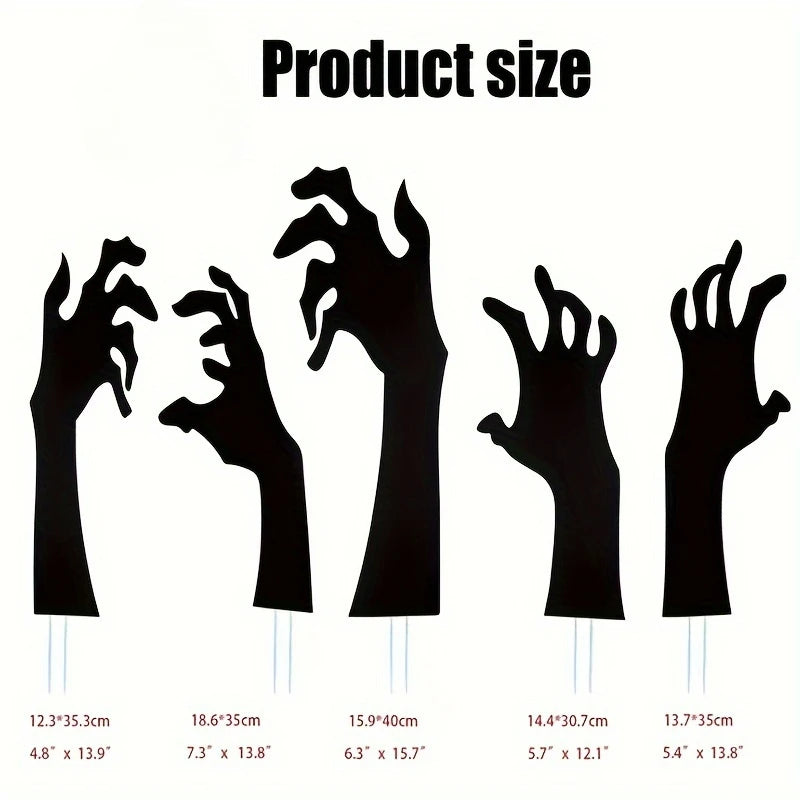 Halloween Decoration Black Hand Courtyard Outdoor Garden Lawn Stake