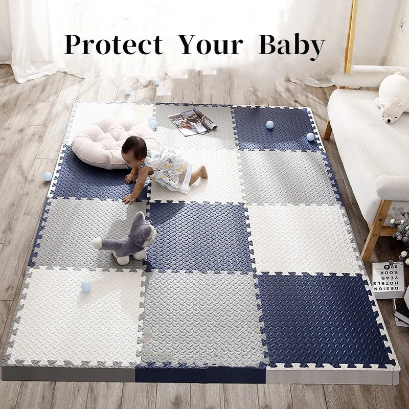 16pcs 30*30cm Puzzle Mat For Children Thick  Play Mat Kids Carpet Mats