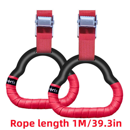 Rings Toys Gymnastics Rings Children's Sports Toys Anti-Slip Straps Adjustable