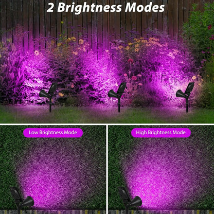 4Led Solar Light Outdoor Landscape Garden Halloween Black Lights