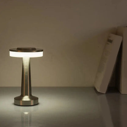 UFO Table Lamp Metal Touch Decor for Bar Coffee Table Restaurant Decoration Light Desk LED Rechargeable Night Lights Bedroom