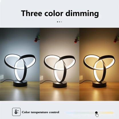 USB Creative Modern Art Desk Lamp Tri color Lighting Suitable for Bedroom, Living Room, Office, Bedside and Other Scenes