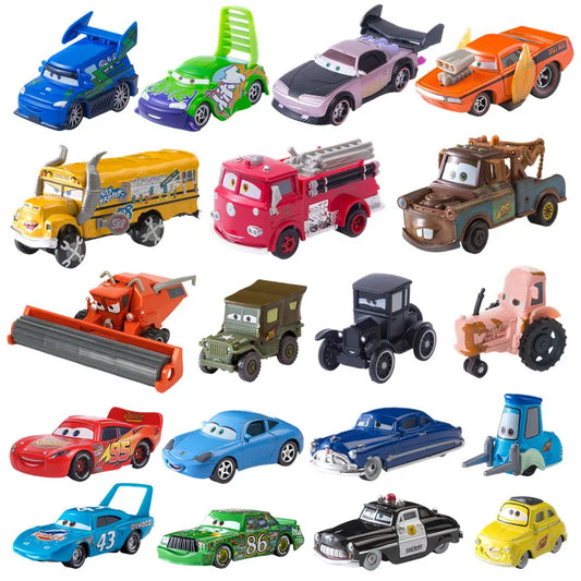 Cars toy Pixar Cars Toy Lightning McQueen Jackson Storm Mater Sally Sheriff 1:55 Diecast Model Car Toy