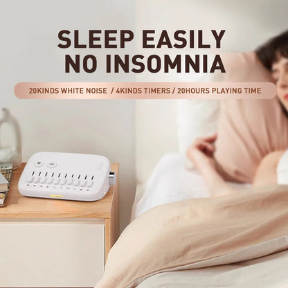 1pc Mini Sleep Sound Machine 10 Soothing Nature Sounds Portable Mini Sleep Sound Machine, Noise Cancelling